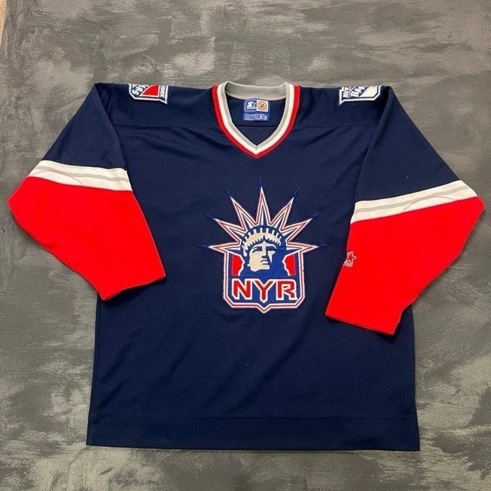 Vintage New York Rangers Jersey Mens XL Blue 1990s Starter